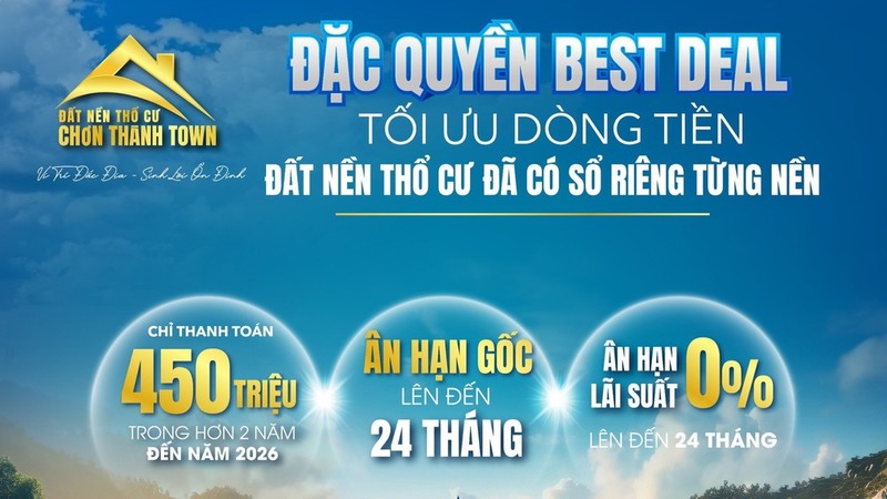 Chính sách bán hàng đất nền thổ cư Thơn Thành Town